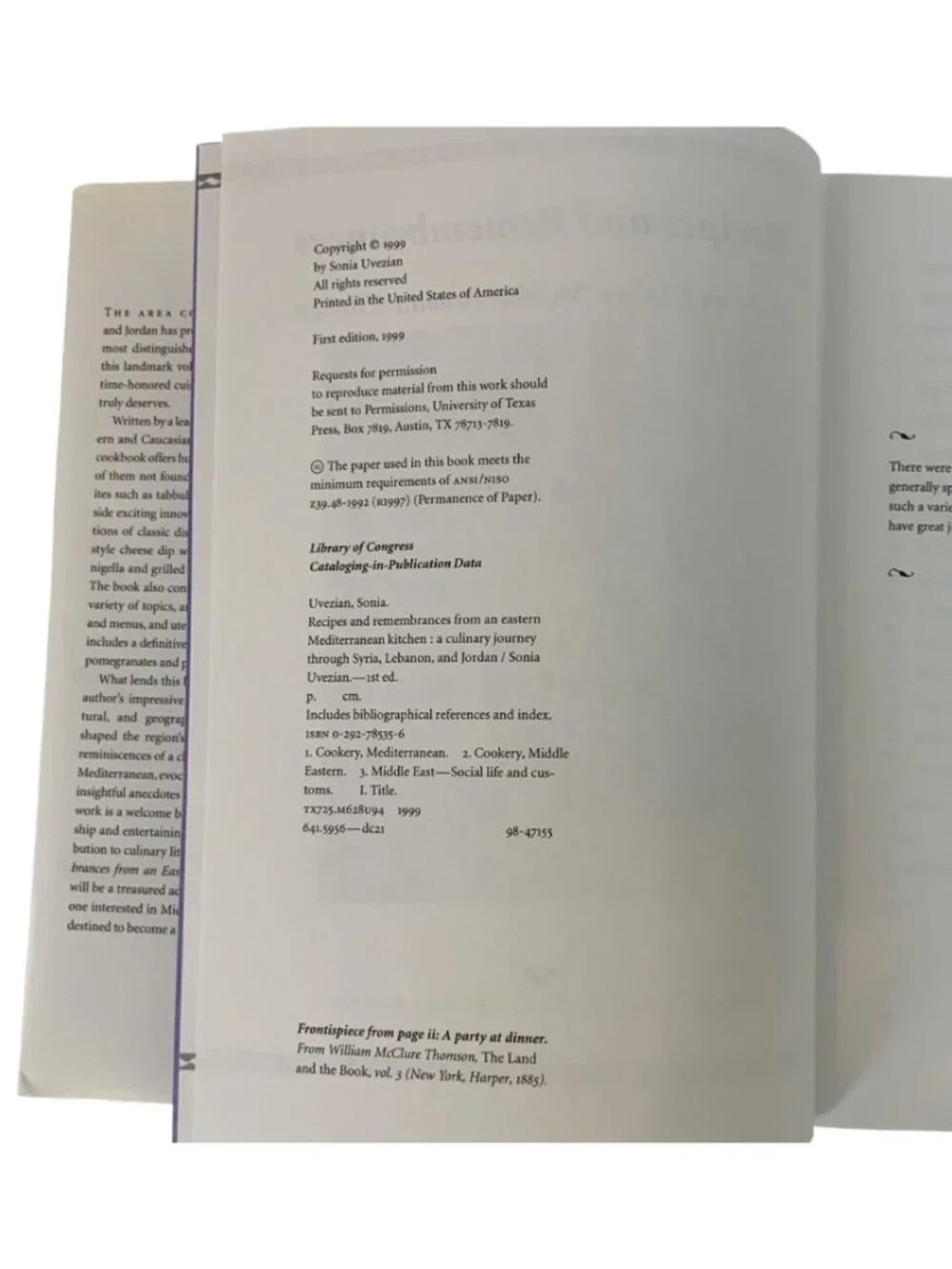 Recipes and Remembrances From An Eastern Mediterranean Kitchen By Sonia Uvezian